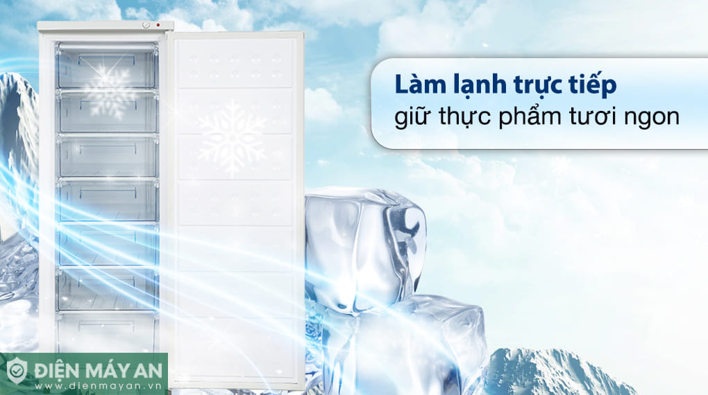 Tủ đông đứng Hòa Phát 208 Lít HPF UAH6208